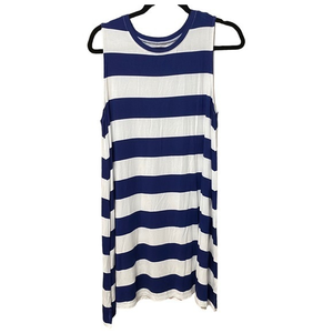 NWT Charming Charlie Women Large Striped Sleeveless‎ Dress